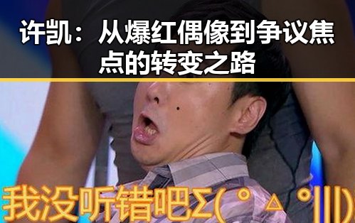 许凯：从爆红偶像到争议焦点的转变之路
